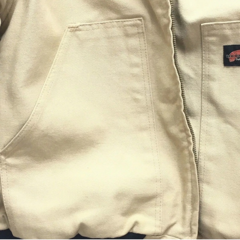 RED WING outfitters hooded jacket Size L Camel - Picture 3 of 6